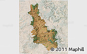 Satellite 3D Map of Esk, lighten