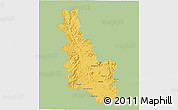 Savanna Style 3D Map of Esk, single color outside
