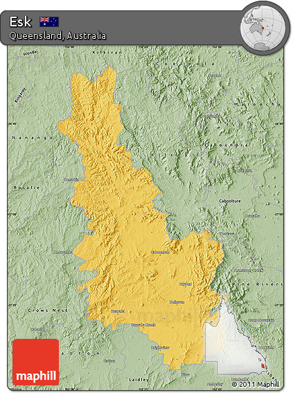 Savanna Style Map of Esk