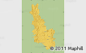 Savanna Style Map of Esk, single color outside