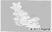Gray Panoramic Map of Esk, single color outside
