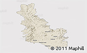 Shaded Relief Panoramic Map of Esk, cropped outside