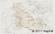 Shaded Relief Panoramic Map of Esk, lighten