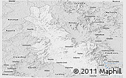 Silver Style Panoramic Map of Esk