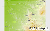 Physical 3D Map of Etheridge