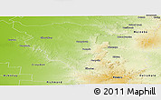 Physical Panoramic Map of Etheridge