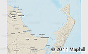 Shaded Relief 3D Map of Hervey Bay