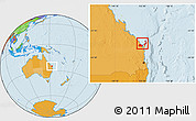 Political Location Map of Hervey Bay