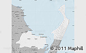 Gray Map of Hervey Bay