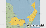 Savanna Style Map of Hervey Bay