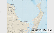 Shaded Relief Map of Hervey Bay