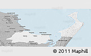 Gray Panoramic Map of Hervey Bay