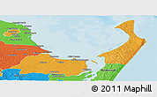 Political Panoramic Map of Hervey Bay