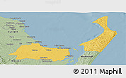 Savanna Style Panoramic Map of Hervey Bay