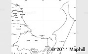 Blank Simple Map of Hervey Bay
