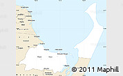 Classic Style Simple Map of Hervey Bay