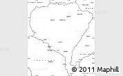 Blank Simple Map of Inglewood