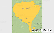 Savanna Style Simple Map of Inglewood