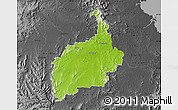 Physical Map of Ipswich, darken, desaturated