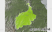 Physical Map of Ipswich, darken, semi-desaturated