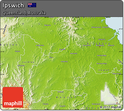 Physical Map of Ipswich