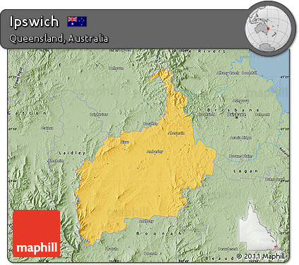 Savanna Style Map of Ipswich