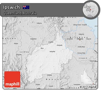Silver Style Map of Ipswich
