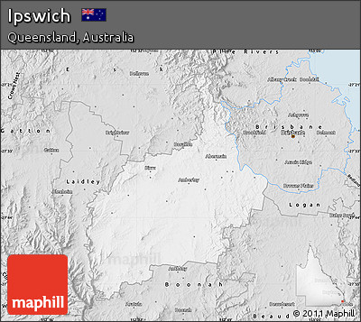 Silver Style Map of Ipswich
