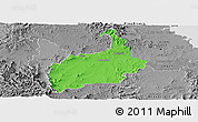 Political Panoramic Map of Ipswich, desaturated