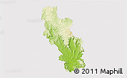Physical 3D Map of Kilcoy, cropped outside