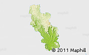 Physical 3D Map of Kilcoy, single color outside