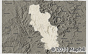 Shaded Relief 3D Map of Kilcoy, darken