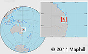 Gray Location Map of Kilcoy