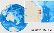 Shaded Relief Location Map of Kilcoy