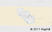 Classic Style Panoramic Map of Kilcoy, single color outside