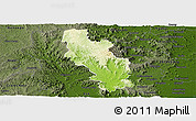 Physical Panoramic Map of Kilcoy, darken