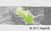 Physical Panoramic Map of Kilcoy, desaturated