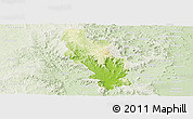 Physical Panoramic Map of Kilcoy, lighten