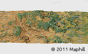 Satellite Panoramic Map of Kilcoy