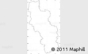 Blank Simple Map of Kilcoy, cropped outside