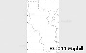 Blank Simple Map of Kilcoy, no labels