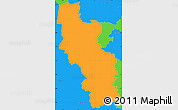 Political Simple Map of Kilcoy
