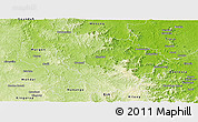 Physical Panoramic Map of Kilkivan