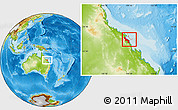 Physical Location Map of Mackay