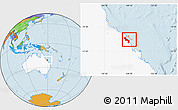 Political Location Map of Mackay, highlighted country