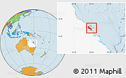 Political Location Map of Mackay, highlighted parent region