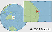Savanna Style Location Map of Maroochy