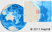 Shaded Relief Location Map of Maroochy