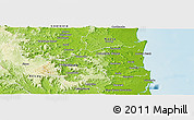 Physical Panoramic Map of Maroochy