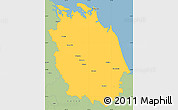 Savanna Style Simple Map of Miriam Vale